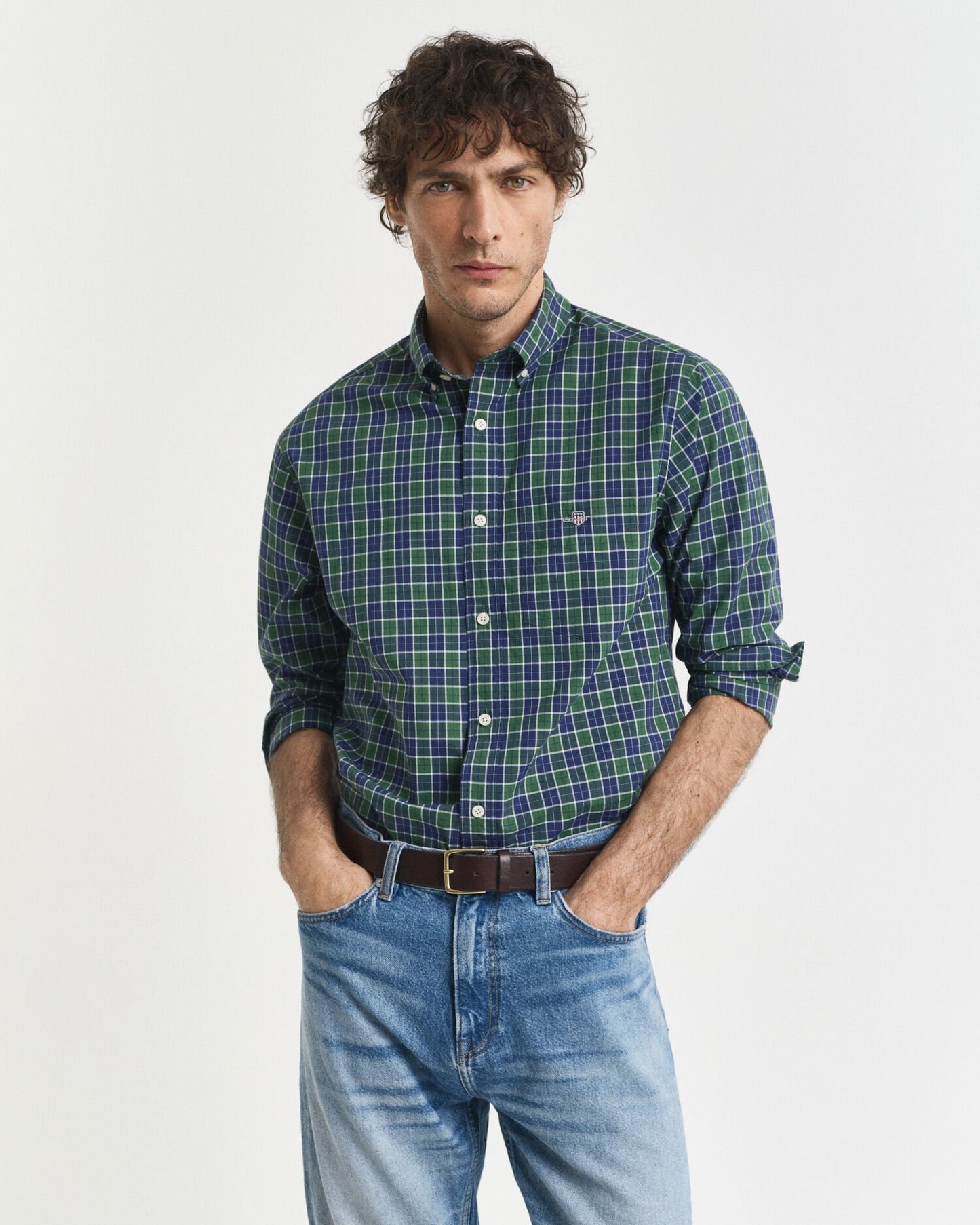 Regular Fit Checked Classic Poplin Shirt